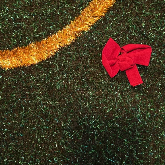 Festive Green Christmas Sweater Dress - Picture 4 of 5